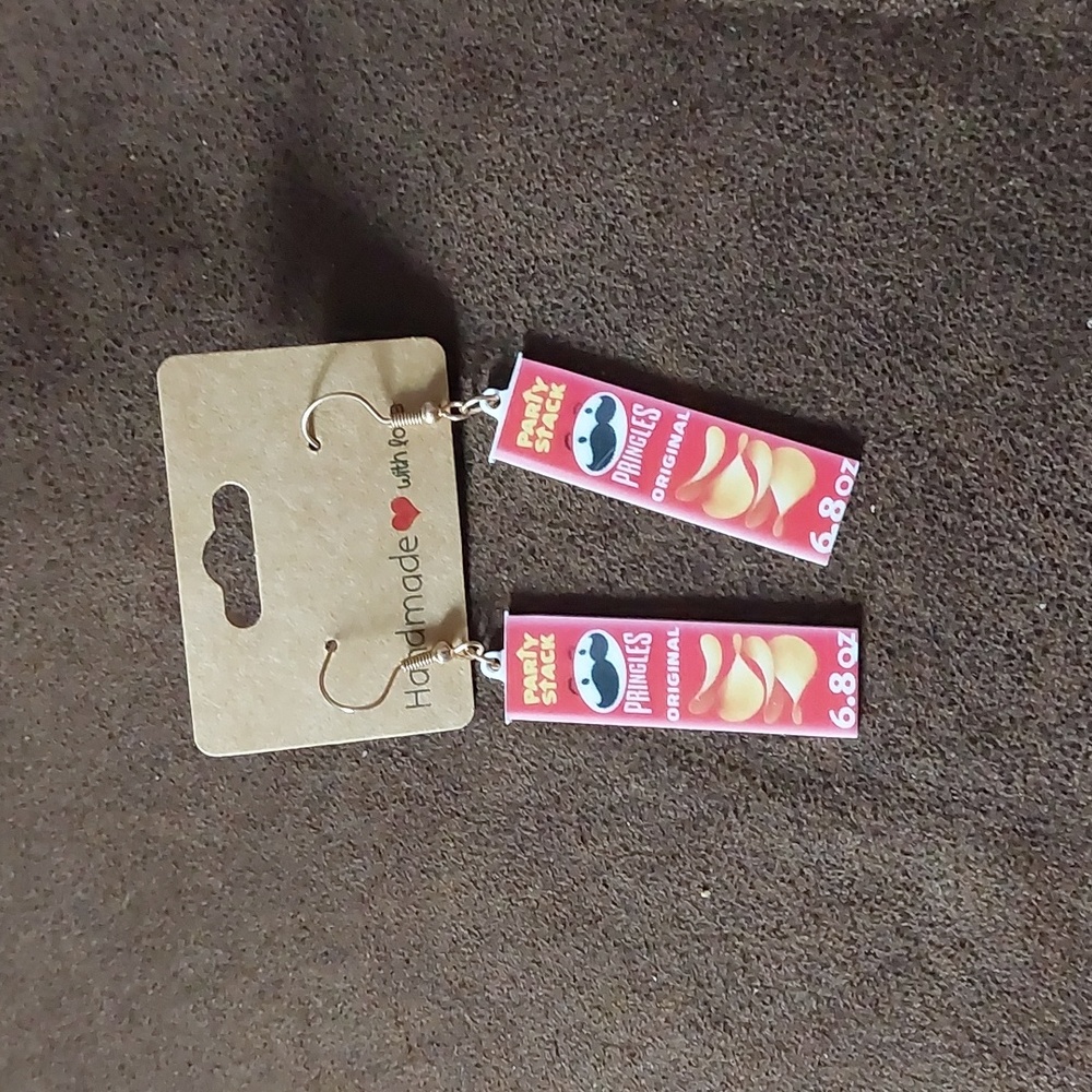 Pringles dangle earrings